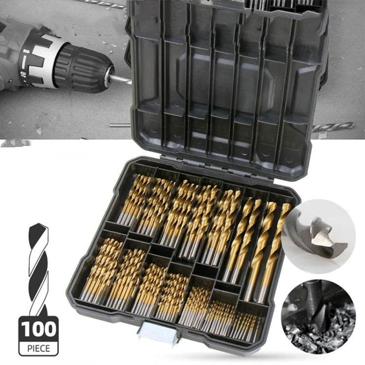 99-in-1 Titanium Drill Bit Set High-Speed Steel Drill Bits - Syndmart