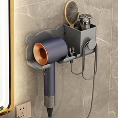 Dyson Hair Dryer Wall-Mount Storage Rack for Bathroom Organization