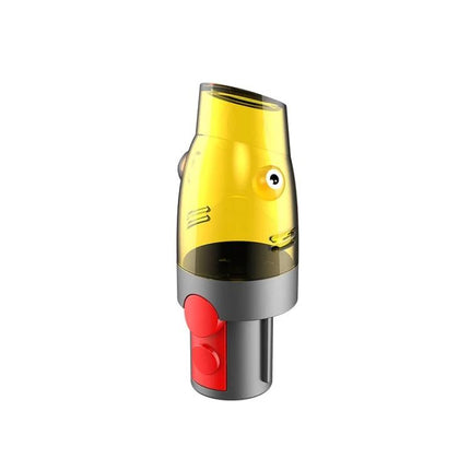 Dyson Suction Tip Adapter for Vacuum Storage Bags - yellow transparent adapter attaches to Dyson vacuum to seal and compress storage bags