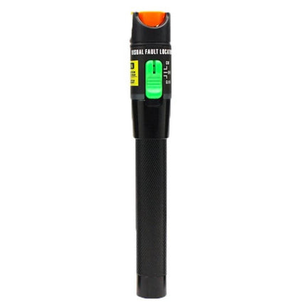 Portable Fiber Optic Red Light Test Pen for Detection Tools - handheld black tester with replaceable metal tip and one-button operation