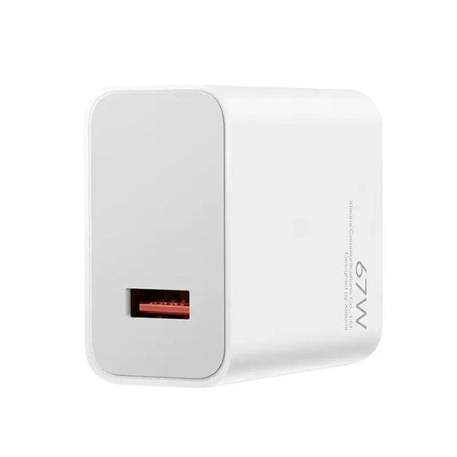 Original Xiaomi Charger for Everyday Home and Travel Use - compact white USB wall adapter for smartphone and laptop charging