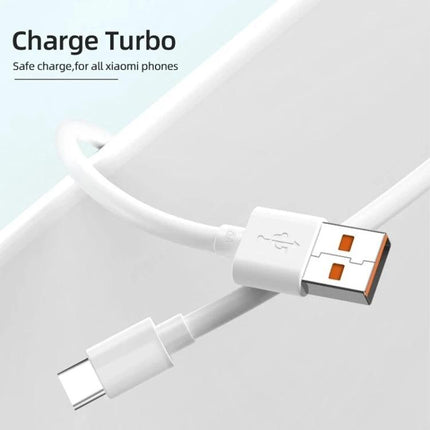 Original Xiaomi Charger for Everyday Home and Travel Use - compact white USB-C cable and USB-A plug for fast, portable charging