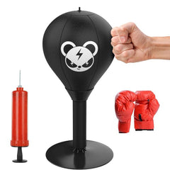 Inflatable Boxing Speed Ball for Stress Relief and Fitness Training - Suitable for Kids and Adults