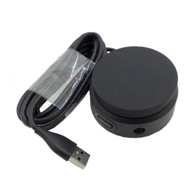 USB Audio Controller Cable for Gaming Headsets with Volume Control black round inline controller with sidetone and USB plug