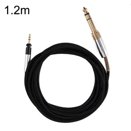 Sennheiser Compatible Headset Upgrade Cable with 3.5mm, 1.2m or 2m braided 1.2m replacement audio cable with gold-plated 3.5mm and 6.35mm plugs
