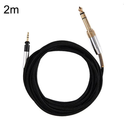 Sennheiser Compatible Headset Upgrade Cable with 3.5mm, 1.2m or 2m black 2m braided audio replacement cable with gold-plated plugs