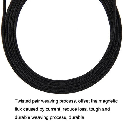Sennheiser Compatible Headset Upgrade Cable with 3.5mm, 1.2m or 2m - black braided replacement cable for stable audio connections