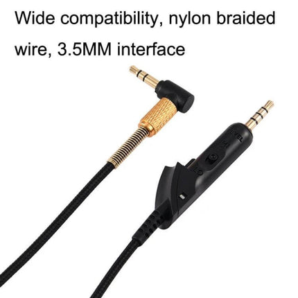 Braided Replacement Headphone Cable 3.5mm For Commuting durable nylon braided 3.5mm cable for commuters and travelers