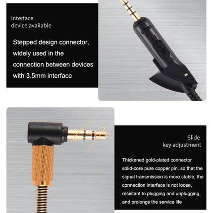 Braided Replacement Headphone Cable 3.5mm For Commuting durable tangle-resistant cable for commuters and travelers