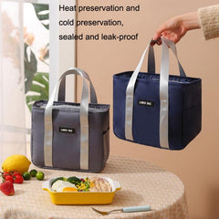 Compact Thermal Lunch Bag - Waterproof, Leak-Proof Insulated Meal Carrier