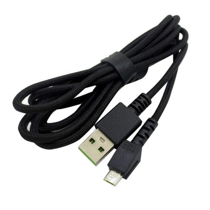 Razer USB Micro Charging Cable for Wireless Mouse Compatibility braided black cable with USB-A to micro-USB connectors