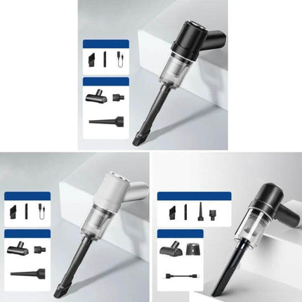 Wireless Car Vacuum Cleaner High Power For Quick Cleanups compact cordless car vacuum with crevice and brush attachments