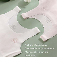 Girls Comfortable Seamless Developmental Bra for Big Kids - Thin No Trace Underwear