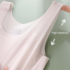 Girls Comfortable Seamless Developmental Bra for Big Kids - Thin No Trace Underwear