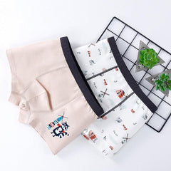 Antibacterial Cartoon Cotton Boxers for Boys - Series 2