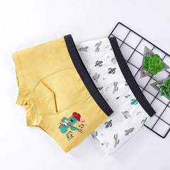 Antibacterial Cartoon Cotton Boxers for Boys - Series 1