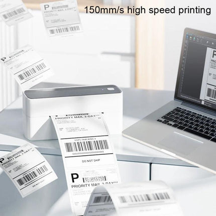 Phomemo Bluetooth Label Printer for Addresses and Shipping printing high-speed shipping labels from laptop for small business and e-commerce packaging