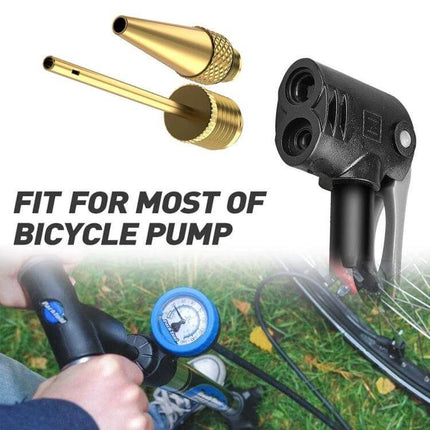 Bicycle Valve Adapter Set for Pumps Universal Fit Kit copper and plastic adapters for bike and car pumps
