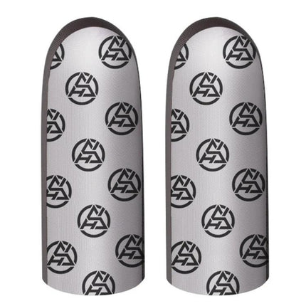 Finger Covers for Everyday Mobile Gaming Convenience - pair of patterned mobile gaming finger covers for improved grip and precision