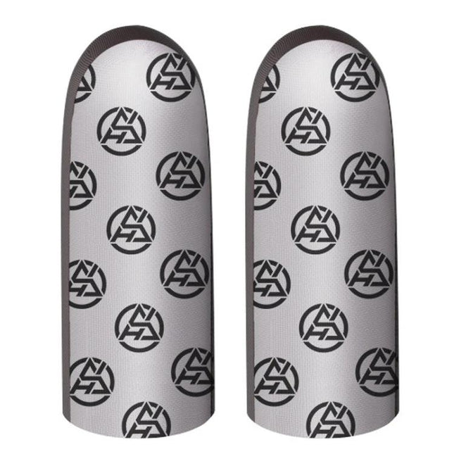 Finger Covers for Everyday Mobile Gaming Convenience - pair of patterned mobile gaming finger covers for improved grip and precision