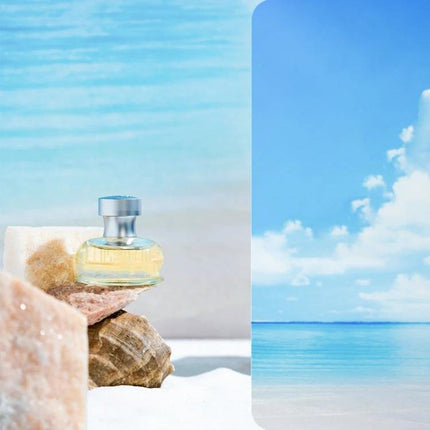 Gradient Background Paper for Portrait Photography, 106x144cm with perfume bottle on beach prop setup