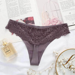 Elegant Lace Ice Silk Seamless Bodysuit for Women