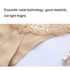 Elegant Lace Ice Silk Seamless Bodysuit for Women