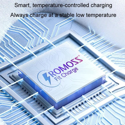 ROMOSS Charger for Daily Phone Use at Home or Travel - compact smart temperature-controlled charger for travel and home use