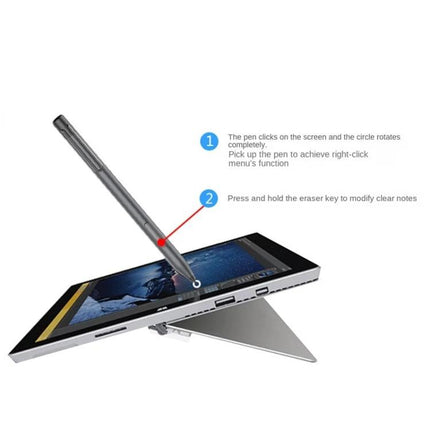 Capacitive Stylus Pen for Microsoft Surface with Silver Option - precision input on Surface Pro and Surface Book for note-taking and sketching