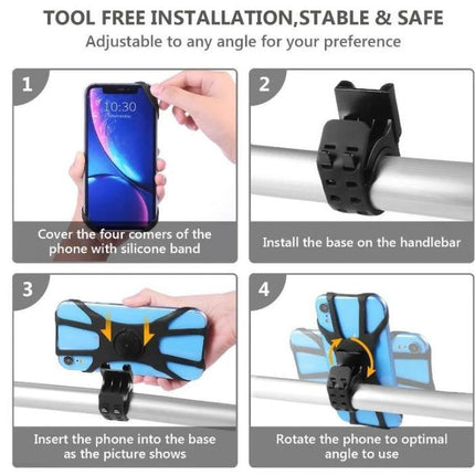 Armband Phone Holder For Sports, Fits 4.5-7 Inch Phones, 3-In-1 Design For Running And Cycling - adjustable bike handlebar and armband mounting, secure fit