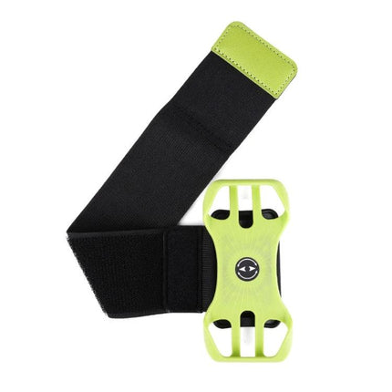 Sports Arm Bag For 4.5-7 Inch Phones - lime green detachable running arm strap with secure velcro and silicone phone holder