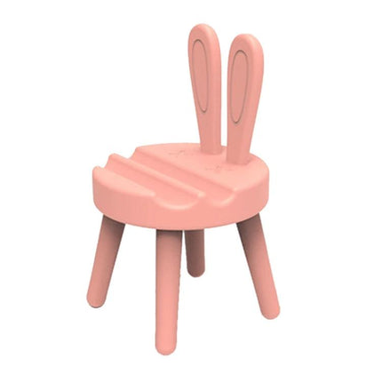 Cartoon Rabbit Chair Shaped Desktop Phone Holder for Everyday Use - pink rabbit chair phone stand with two adjustable viewing positions