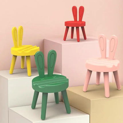 CuteHome Cartoon Rabbit Chair Desktop Phone Holder