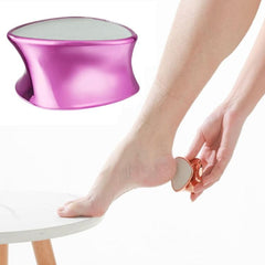 Dual Action Foot Care Tool: 2-in-1 Dead Skin Remover and Pedicure Epilator Pink