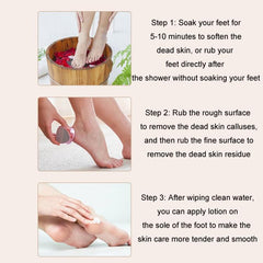 Dual Action Foot Care Tool: 2-in-1 Dead Skin Remover and Pedicure Epilator