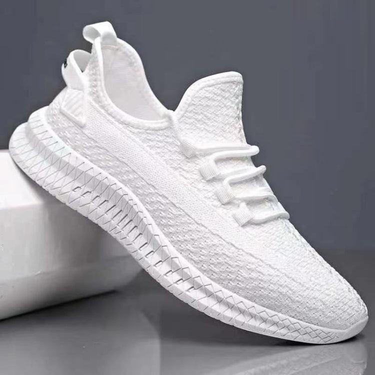 Lightweight Breathable Fly Woven Mesh Sneakers for Men