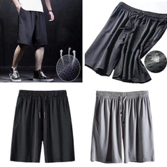 Men's Lightweight Ice Silk Sports Shorts for Summer Activities