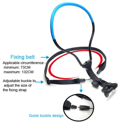 TUYU Neck Strap for Hands-Free Video Recording During Activities - adjustable fixing belt, quick buckle design for hiking jogging and walking the dog