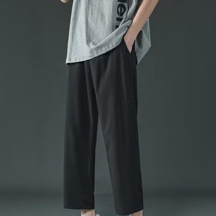 Men's Summer Wide Leg Casual Sports Trousers - Loose Fit Straight Pants