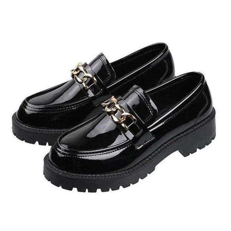 Casual Chic Women’s Leather Slip-On Loafers with Anti-Slip Sole