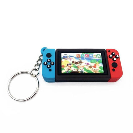 Gamepad Keychain Silicone Pendant For Everyday Decoration - mini switch-style silicone gamepad keychain with metal ring