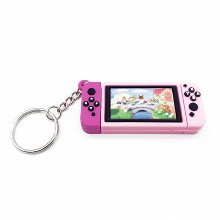 Gamepad Keychain Silicone Pendant For Everyday Decoration - pink mini gamepad silicone keychain with built-in ring for bags and keys