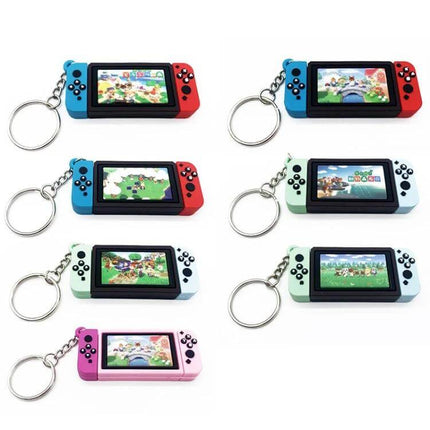 Gamepad Keychain Silicone Pendant For Everyday Decoration - mini game console silicone keychain in assorted red blue green pink colors with metal ring