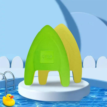EVA Kids A-Shape Swim Kickboard Float Board Blue And Yellow | Syndmart