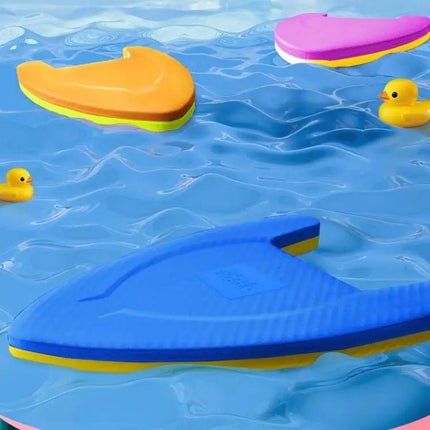 EVA Kids A-Shape Swim Kickboard Float Board Blue And Yellow | Syndmart