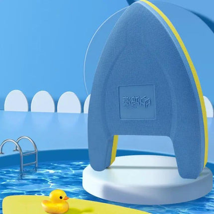 EVA Kids A-Shape Swim Kickboard Float Board Blue And Yellow | Syndmart