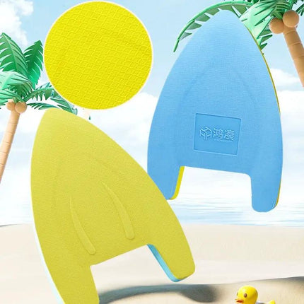 EVA Kids A-Shape Swim Kickboard Float Board Blue And Yellow | Syndmart