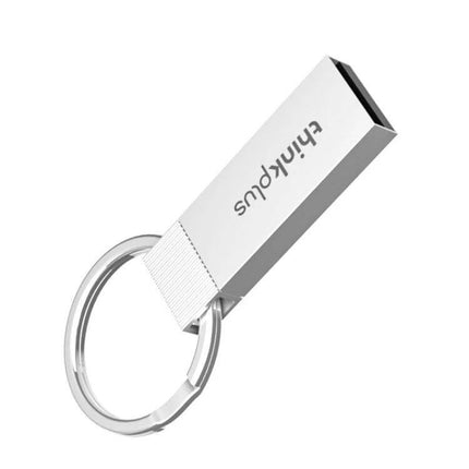 Lenovo ThinkPlus Hanging Portable Metal USB Flash Drive silver keyring metal casing compact design