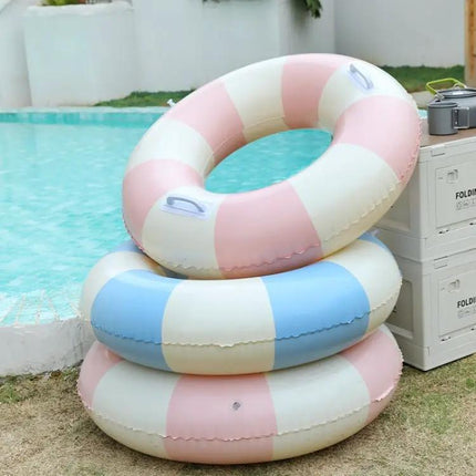 Thickened PVC Kids Swim Ring Inflatable 60-90cm With Handle | Syndmart
