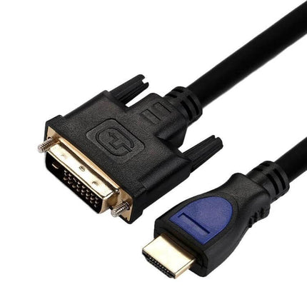 HDMI to DVI Cable for Connecting Computers and Monitors, 3 Meters – 3m HDMI to DVI cable with gold-plated connectors for computers, monitors and projectors